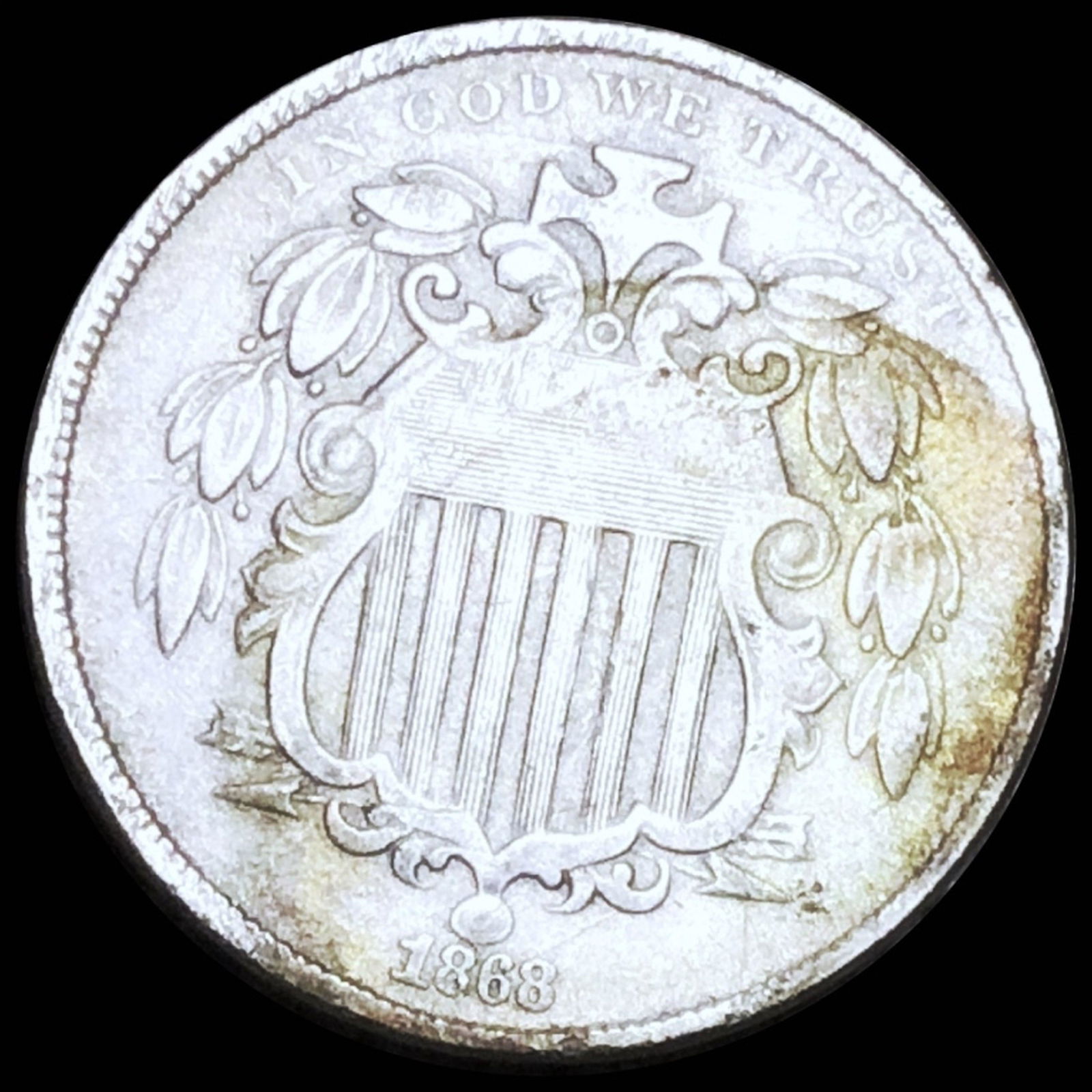 1868 Shield Nickel LIGHTLY CIRCULATED (1 of 2)