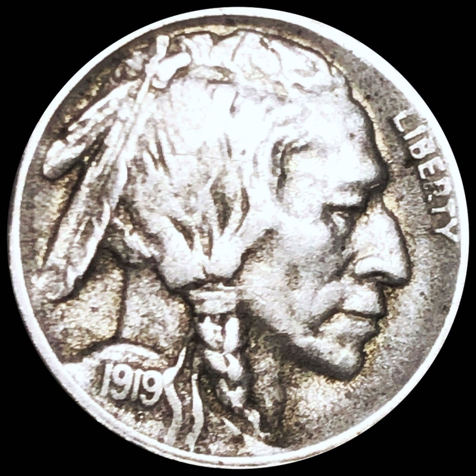 1919-D Buffalo Head Nickel NICELY CIRCULATED (1 of 2)