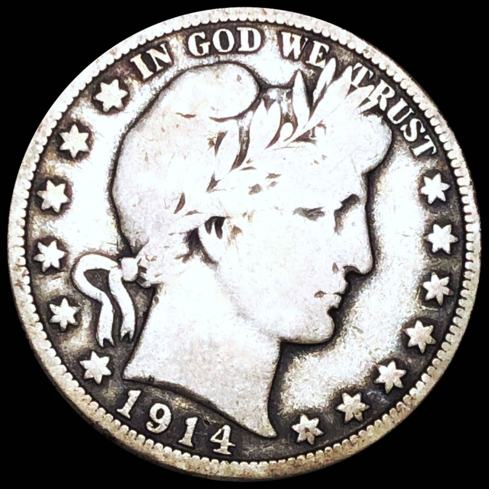 1914 Barber Half Dollar NICELY CIRCULATED (1 of 2)