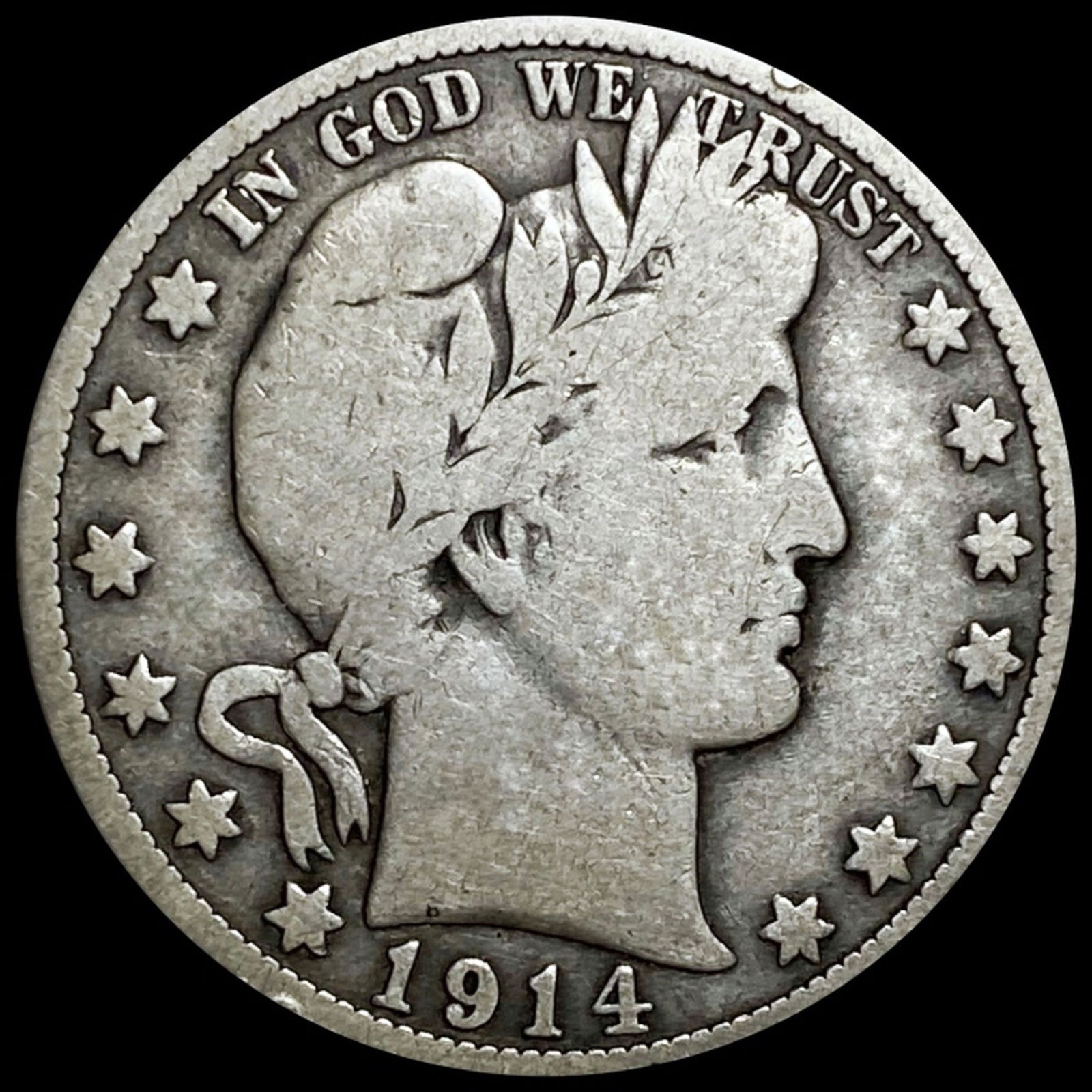1914  Barber Half Dollar NICELY CIRCULATED (1 of 2)