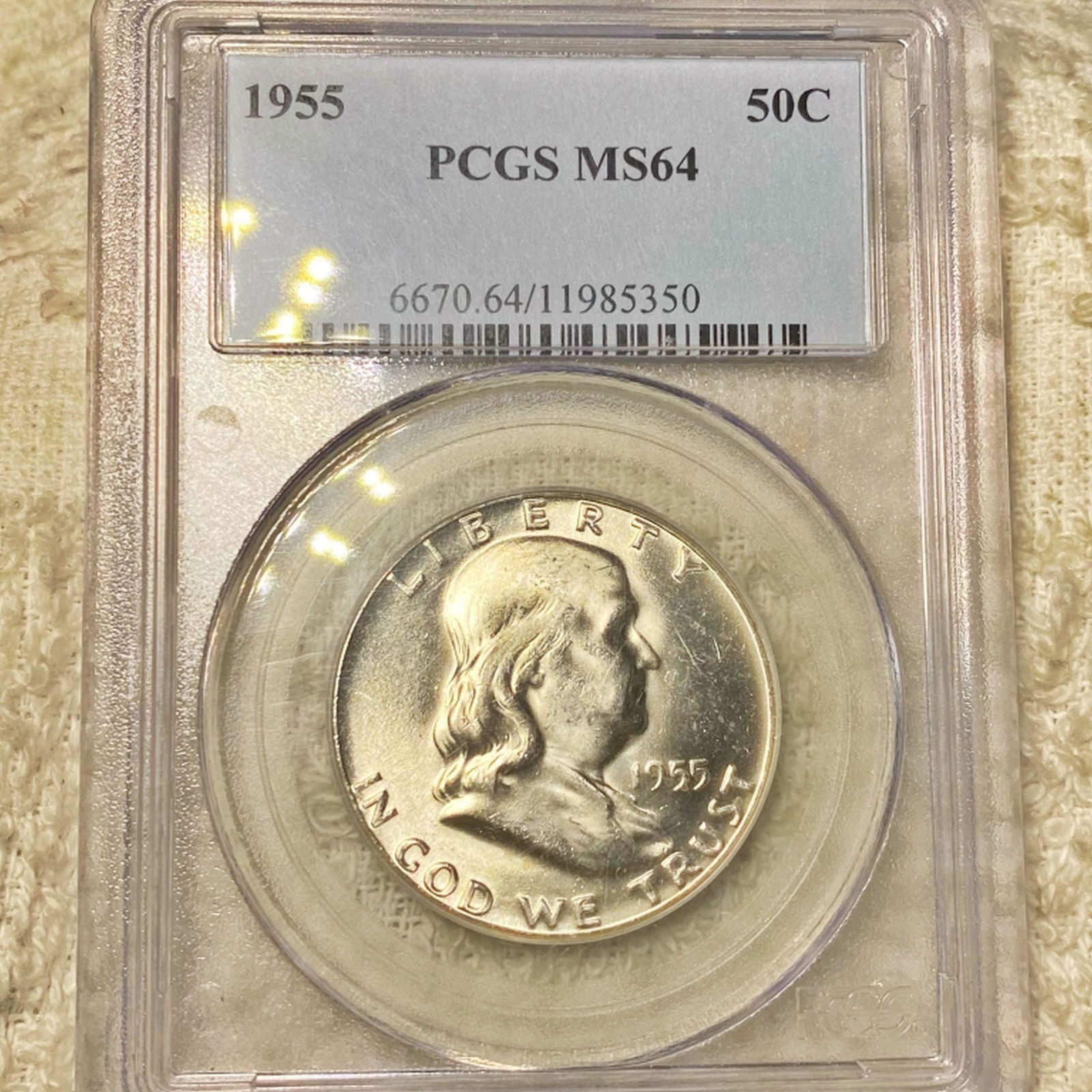 1955 Franklin Half Dollar PCGS - MS64 (1 of 2)
