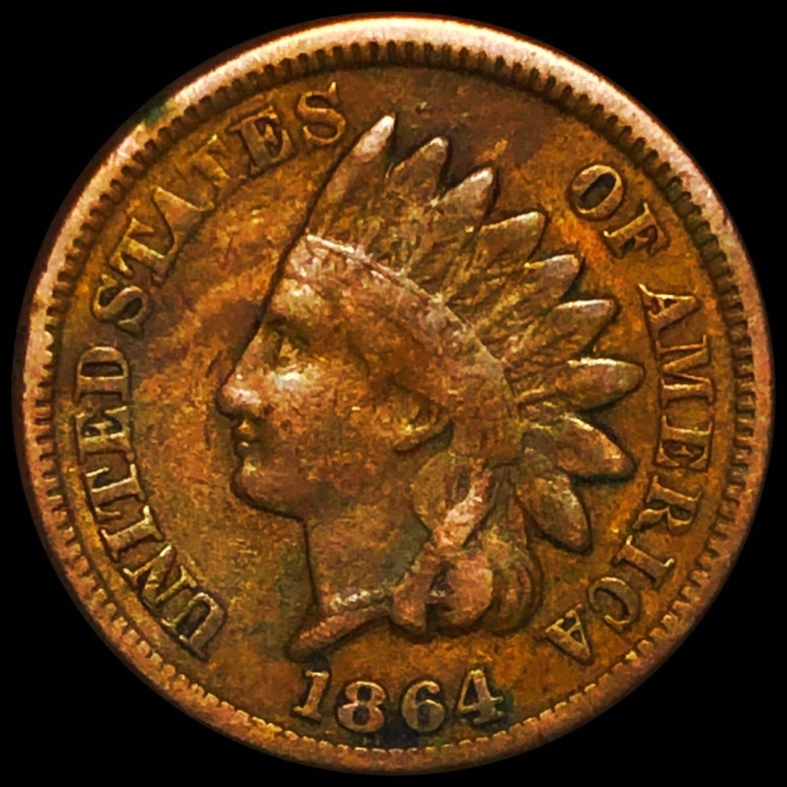 1864 "With L" Indian Head Penny NICELY CIRCULATED (1 of 2)