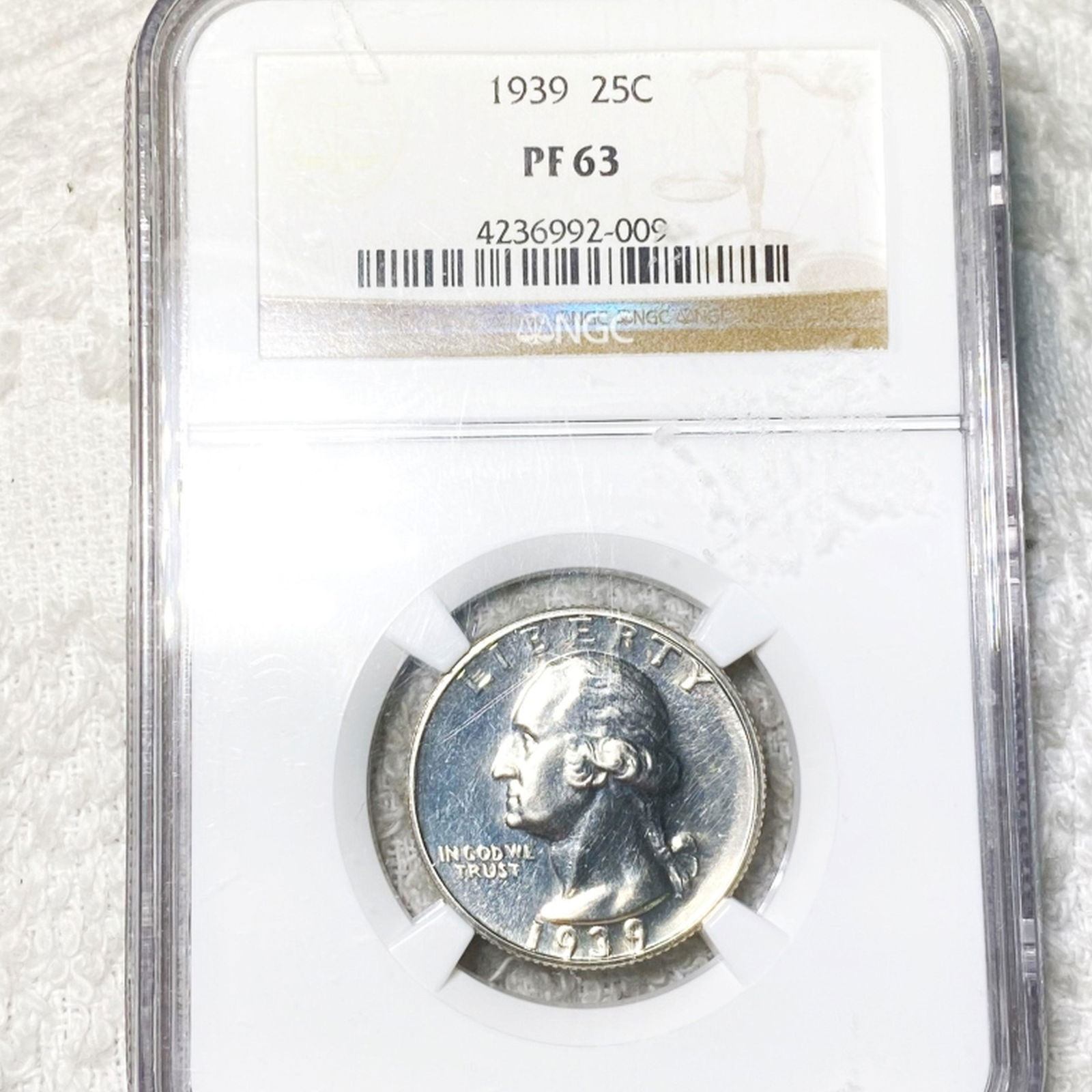 1939 Washington Silver Quarter NGC - PF63 (1 of 2)