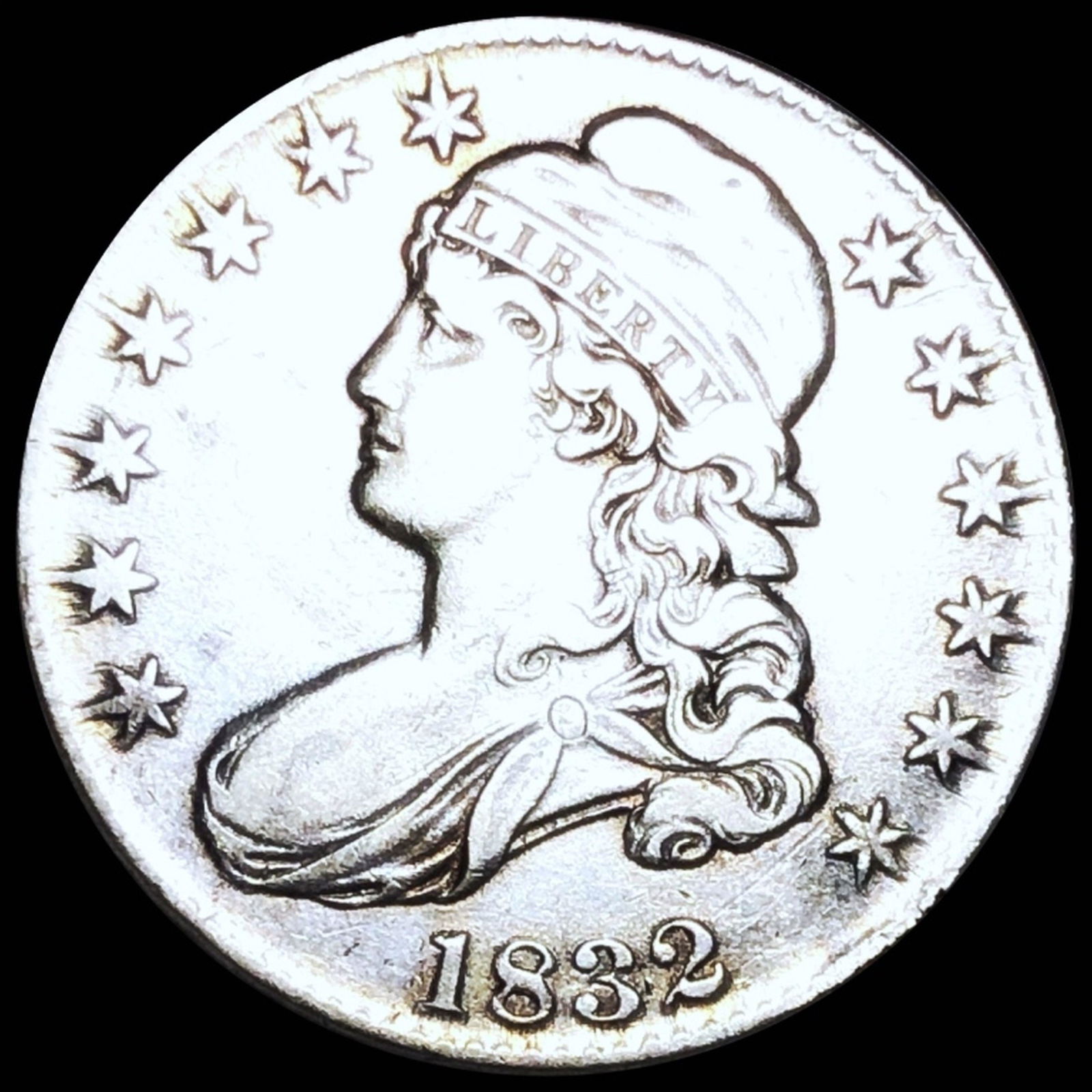 1832 Capped Bust Half Dollar XF+ (1 of 2)