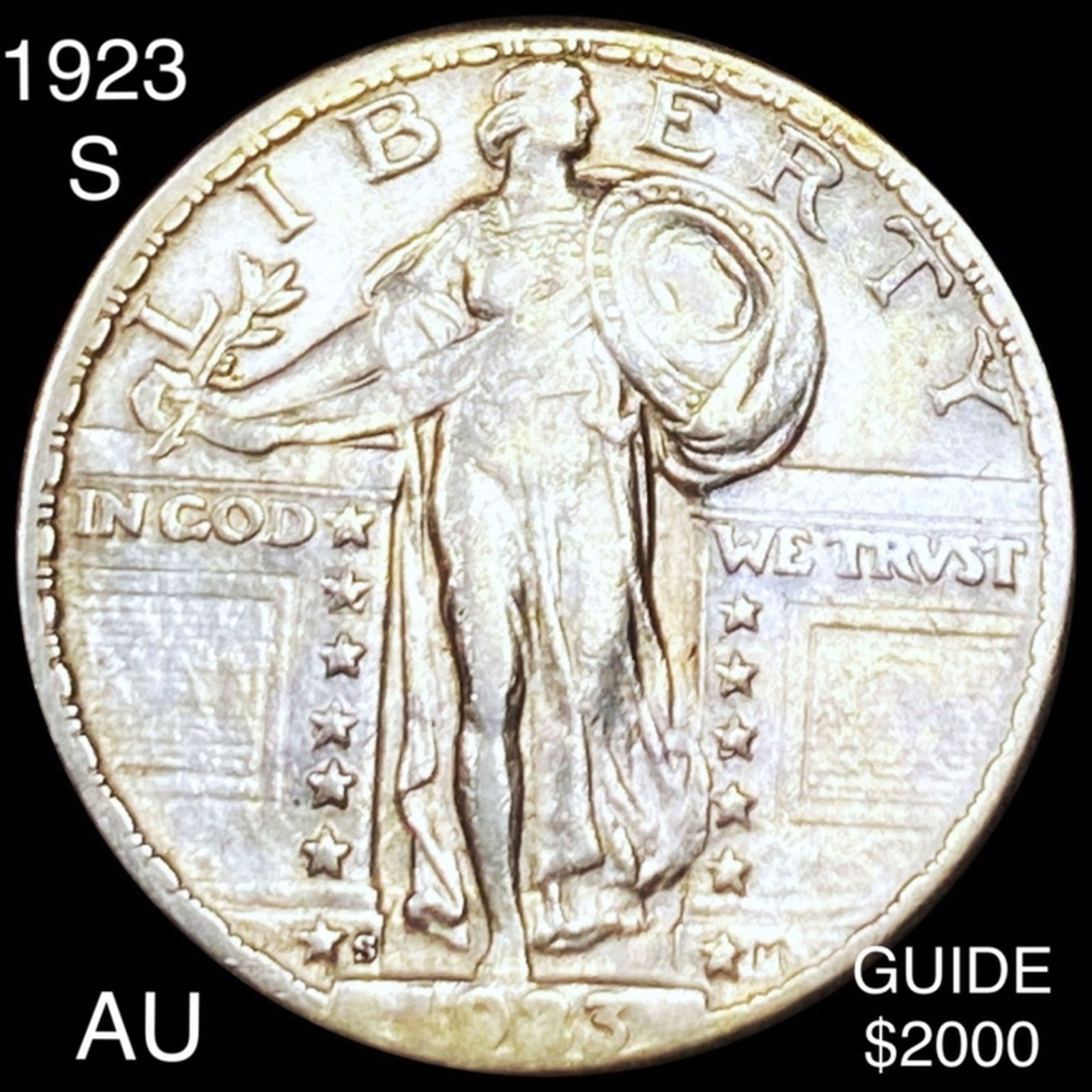 1923-S Standing Liberty Quarter AU (1 of 2)