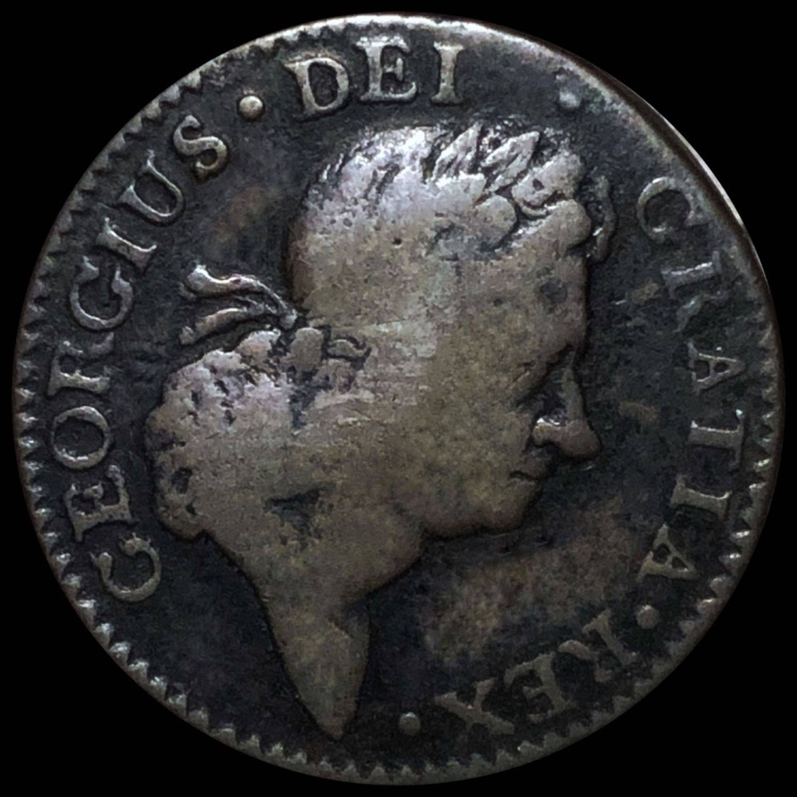 1723 G. Britain Half Penny NICELY CIRCULATED (1 of 2)