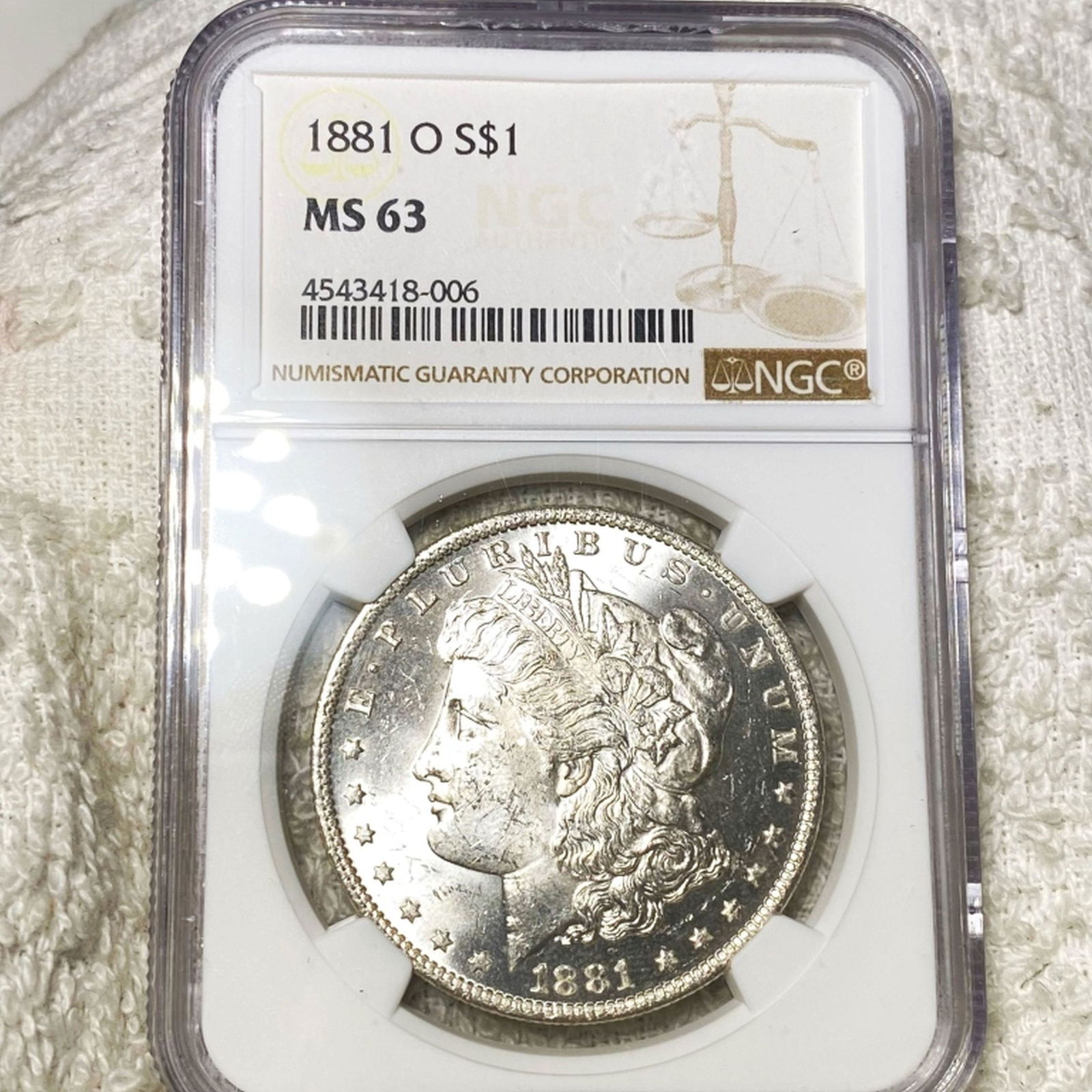 1881-O Morgan Silver Dollar NGC - MS63 (1 of 2)