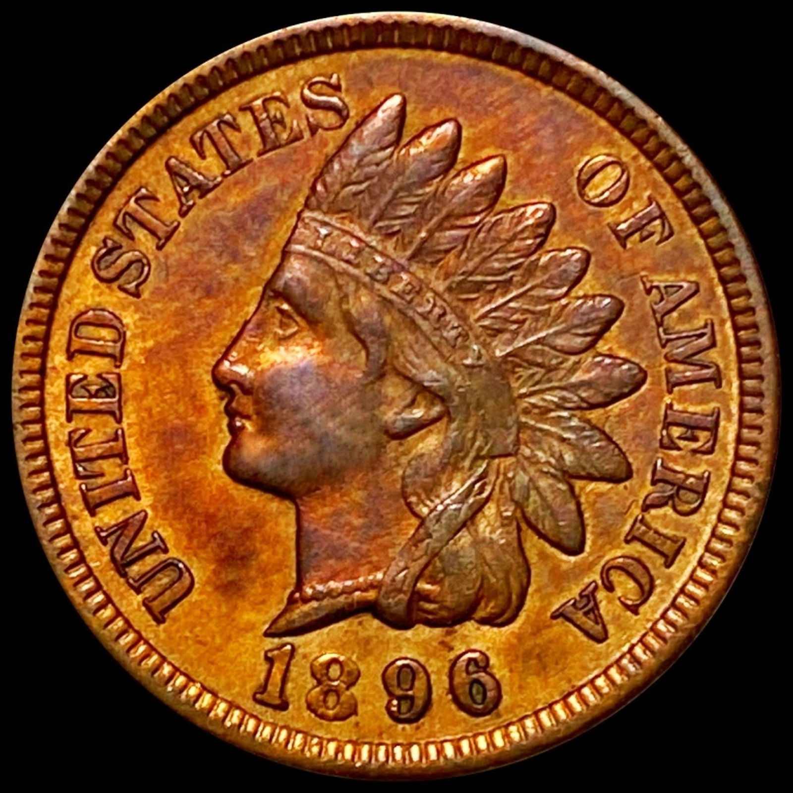 1896 Indian Head Penny CLOSELY UNC (1 of 2)