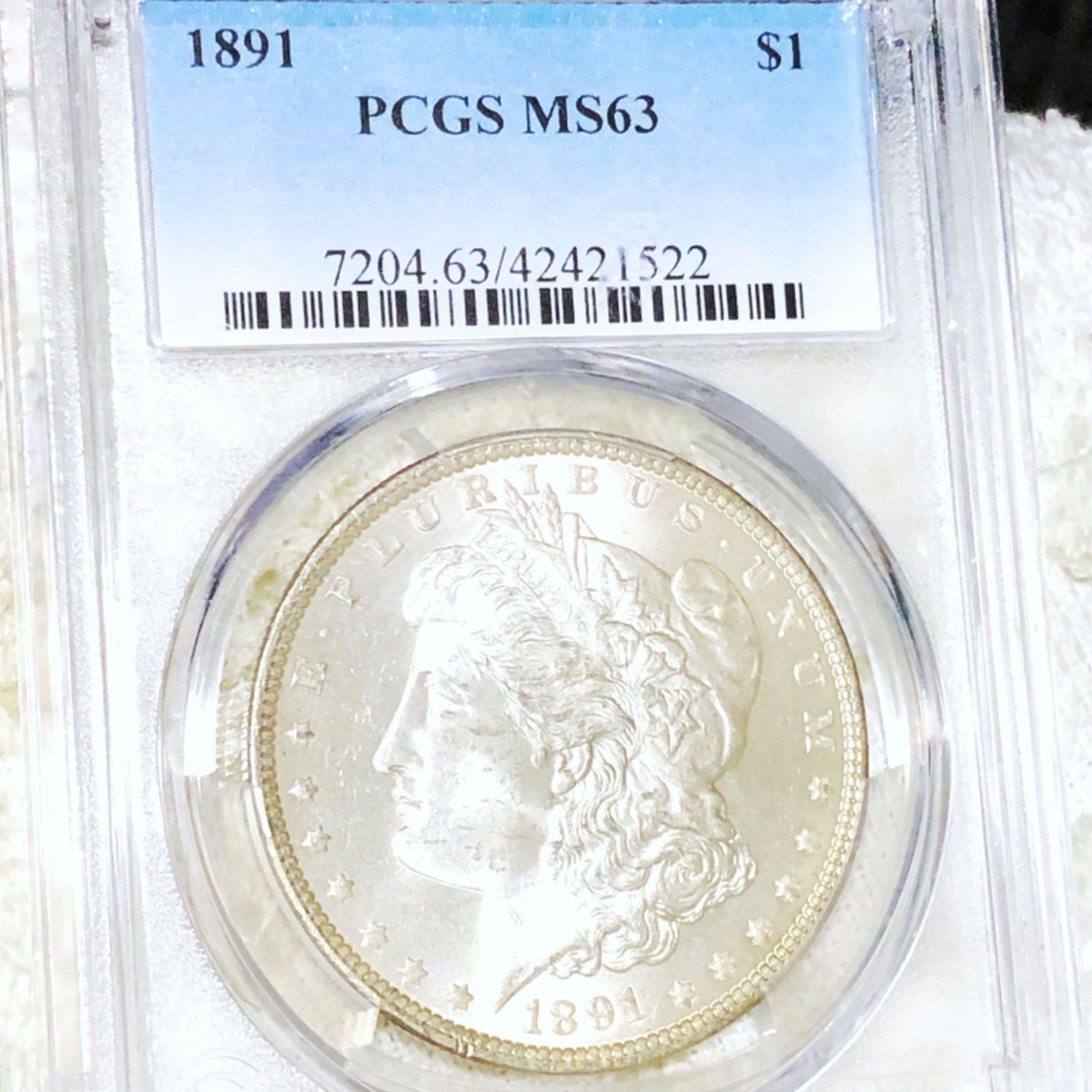 1891 Morgan Silver Dollar PCGS - MS63 (1 of 2)