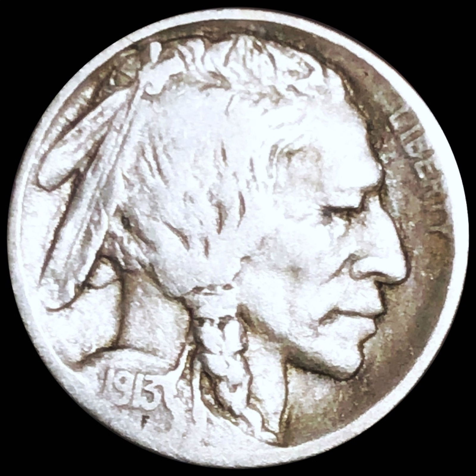1913-S TY2 Buffalo Head Nickel NICELY CIRCULATED (1 of 2)
