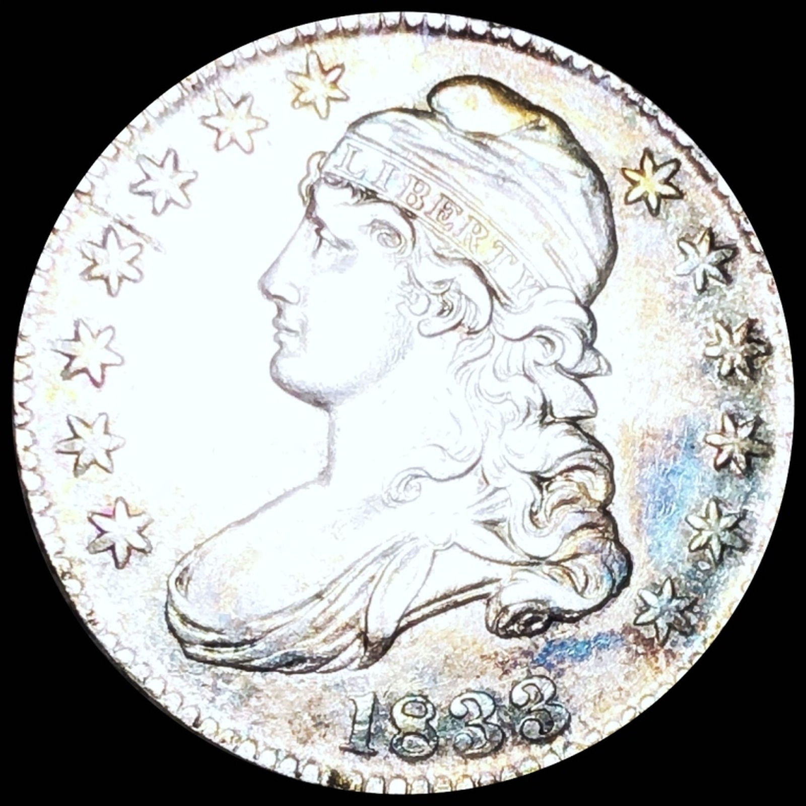 1833 Capped Bust Half Dollar NEARLY UNC (1 of 2)