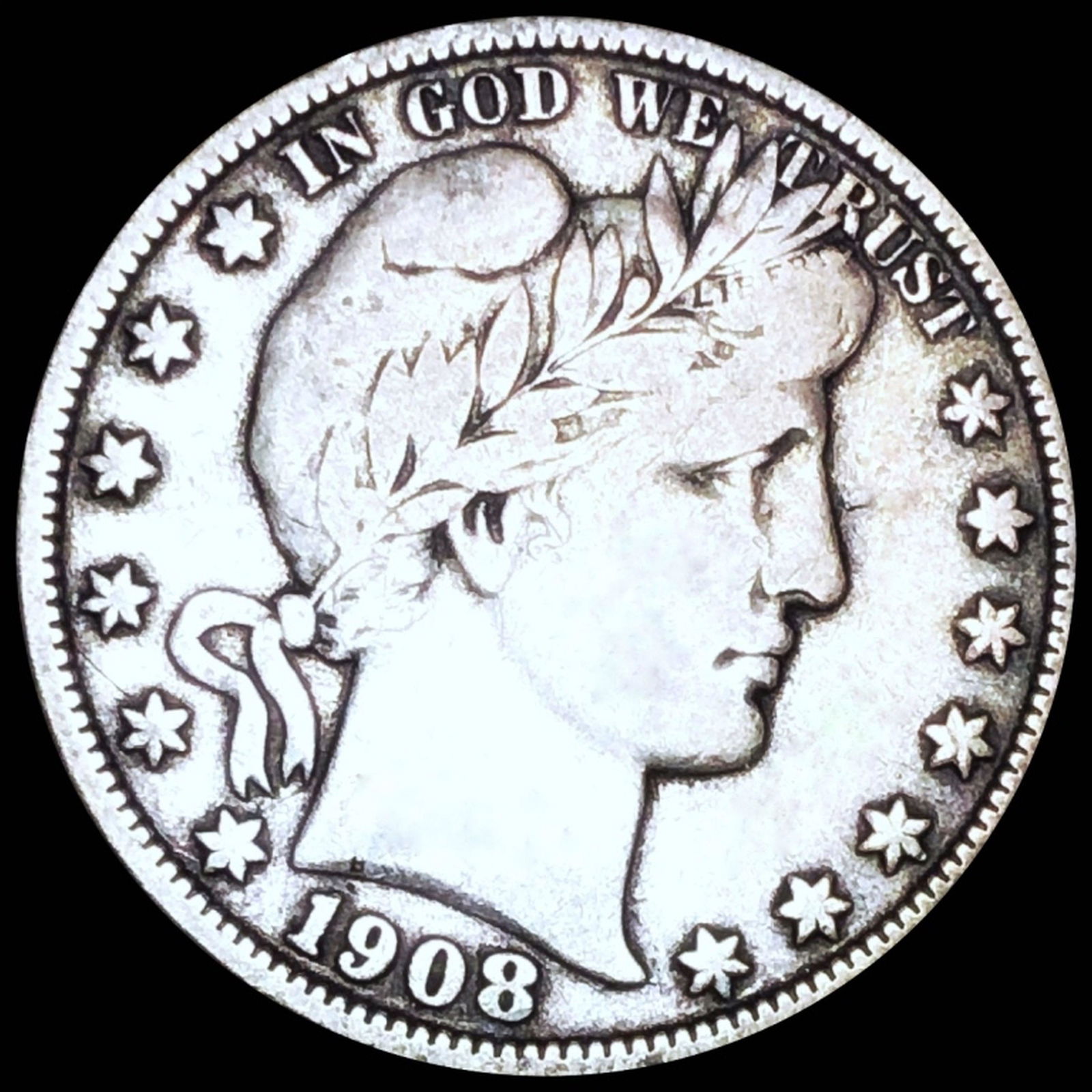 1908-O Barber Half Dollar NICELY CIRCULATED (1 of 2)