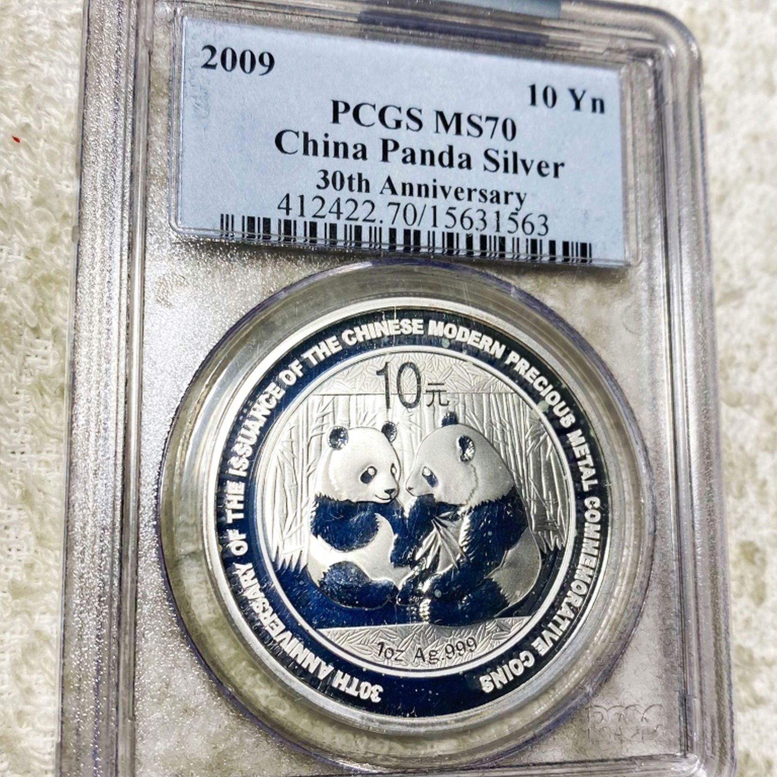 2009 Chinese Silver Panda 10 Yuan PCGS - MS70 (1 of 2)