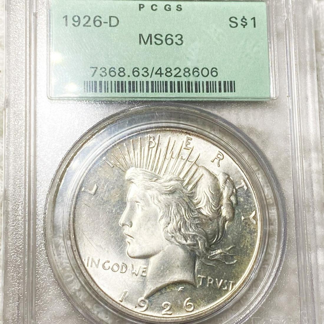 1926-D Silver Peace Dollar PCGS - MS63 (1 of 2)