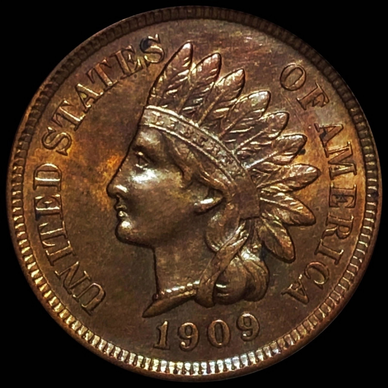 1909 Indian Head Penny UNCIRCULATED (1 of 2)