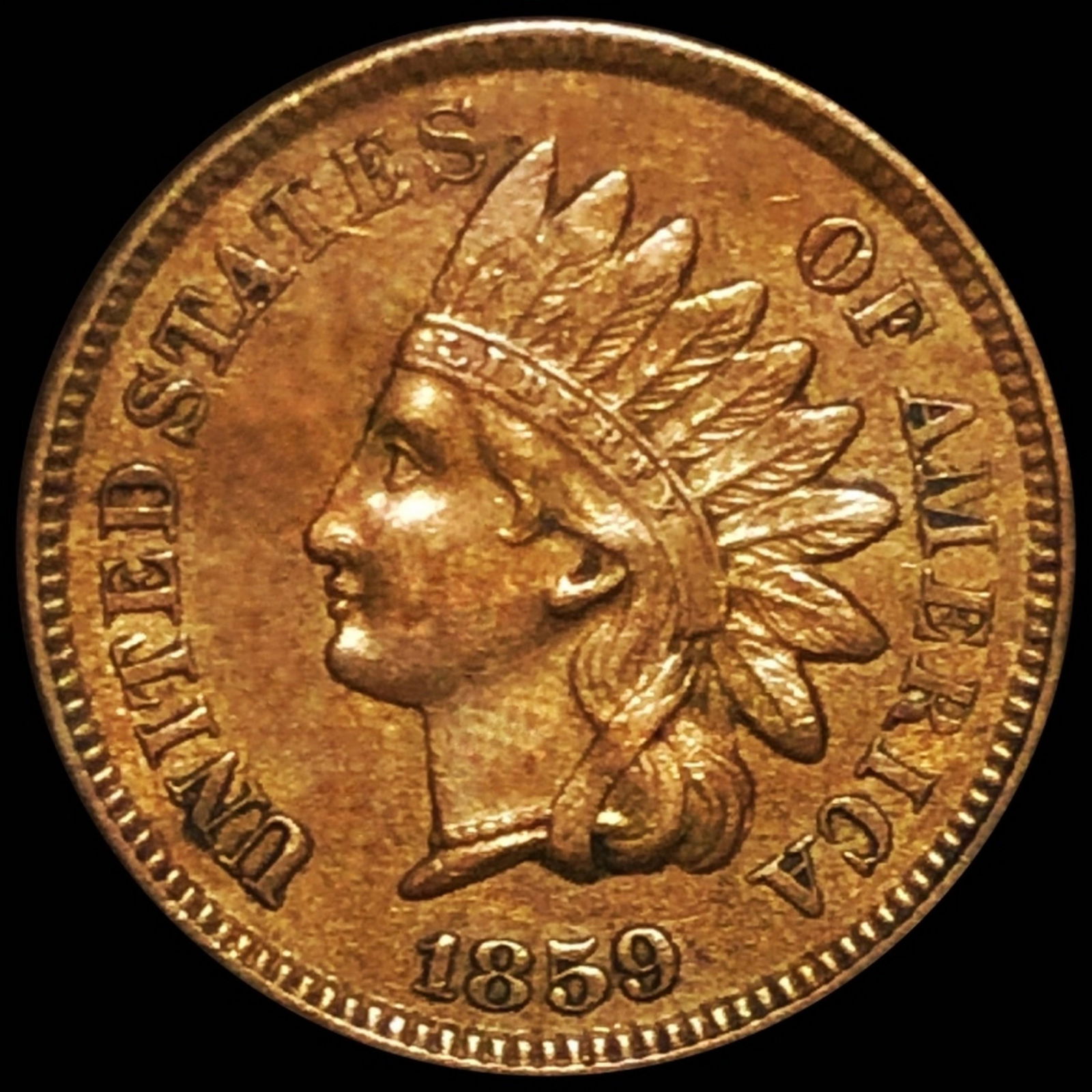 1859 Indian Head Penny CLOSELY UNCIRCULATED (1 of 2)