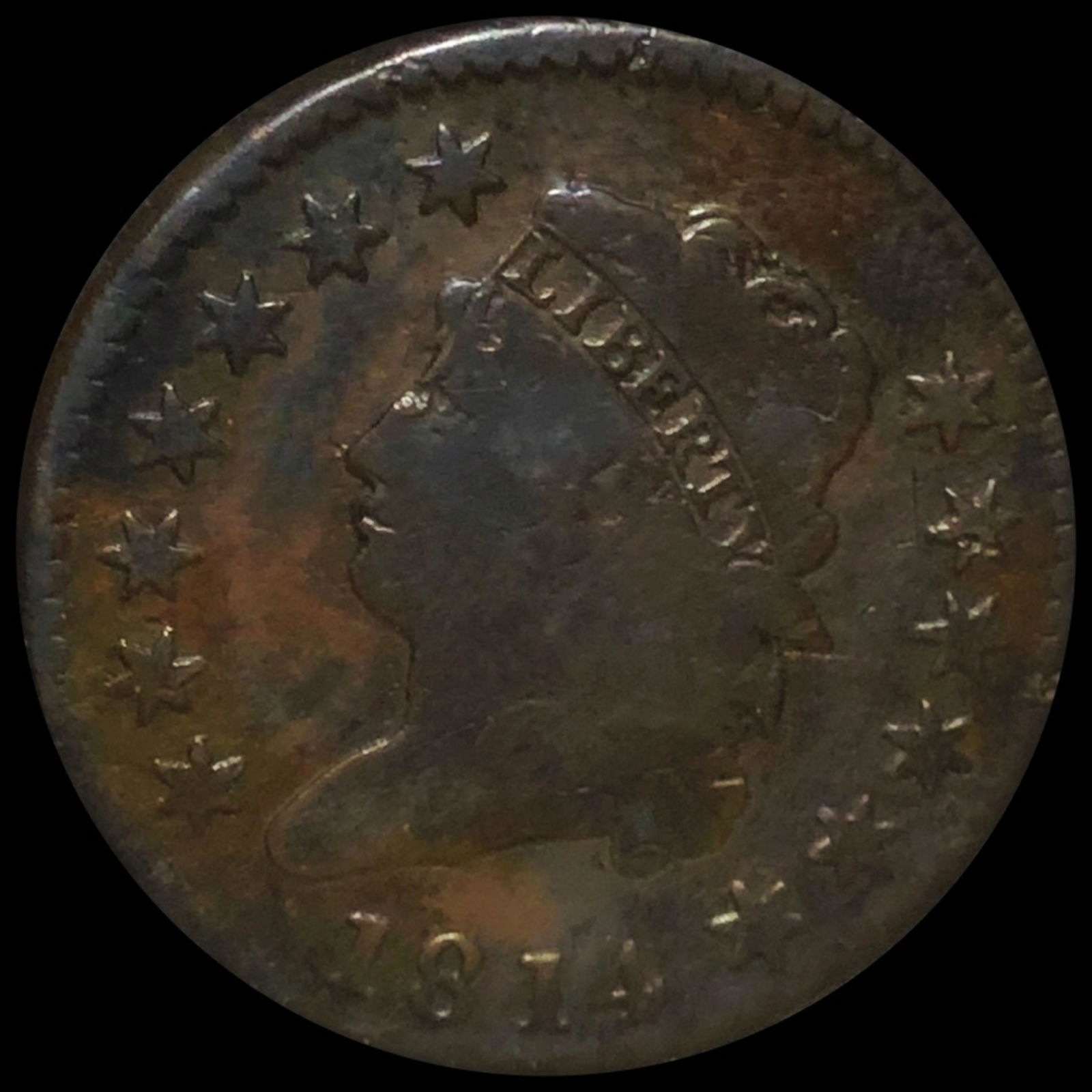 1814 Classic Head Large Cent NICELY CIRCULATED (1 of 2)