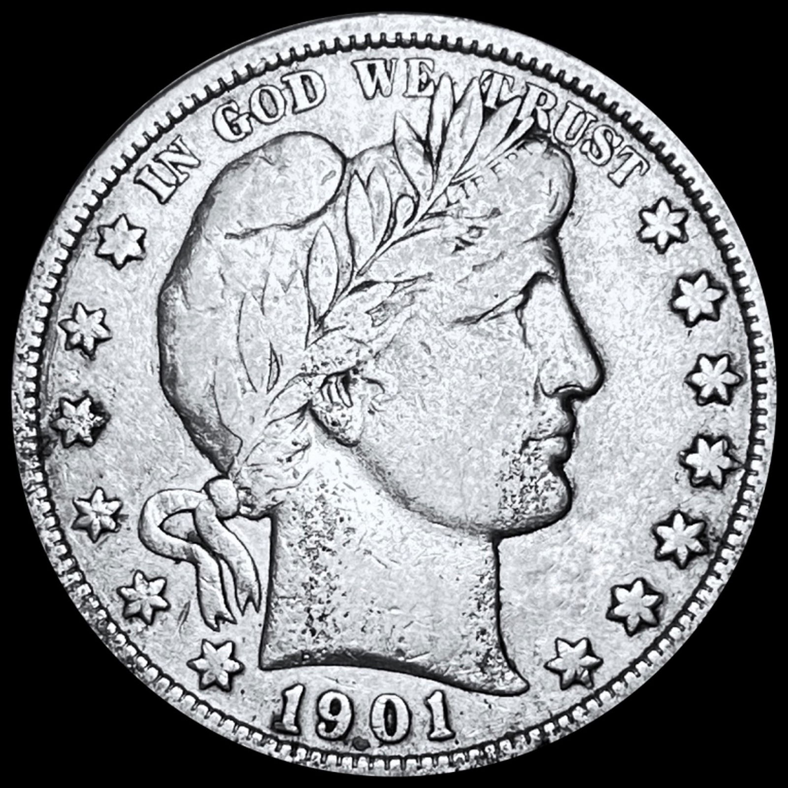 1901 Barber Half Dollar NICELY CIRCULATED (1 of 2)