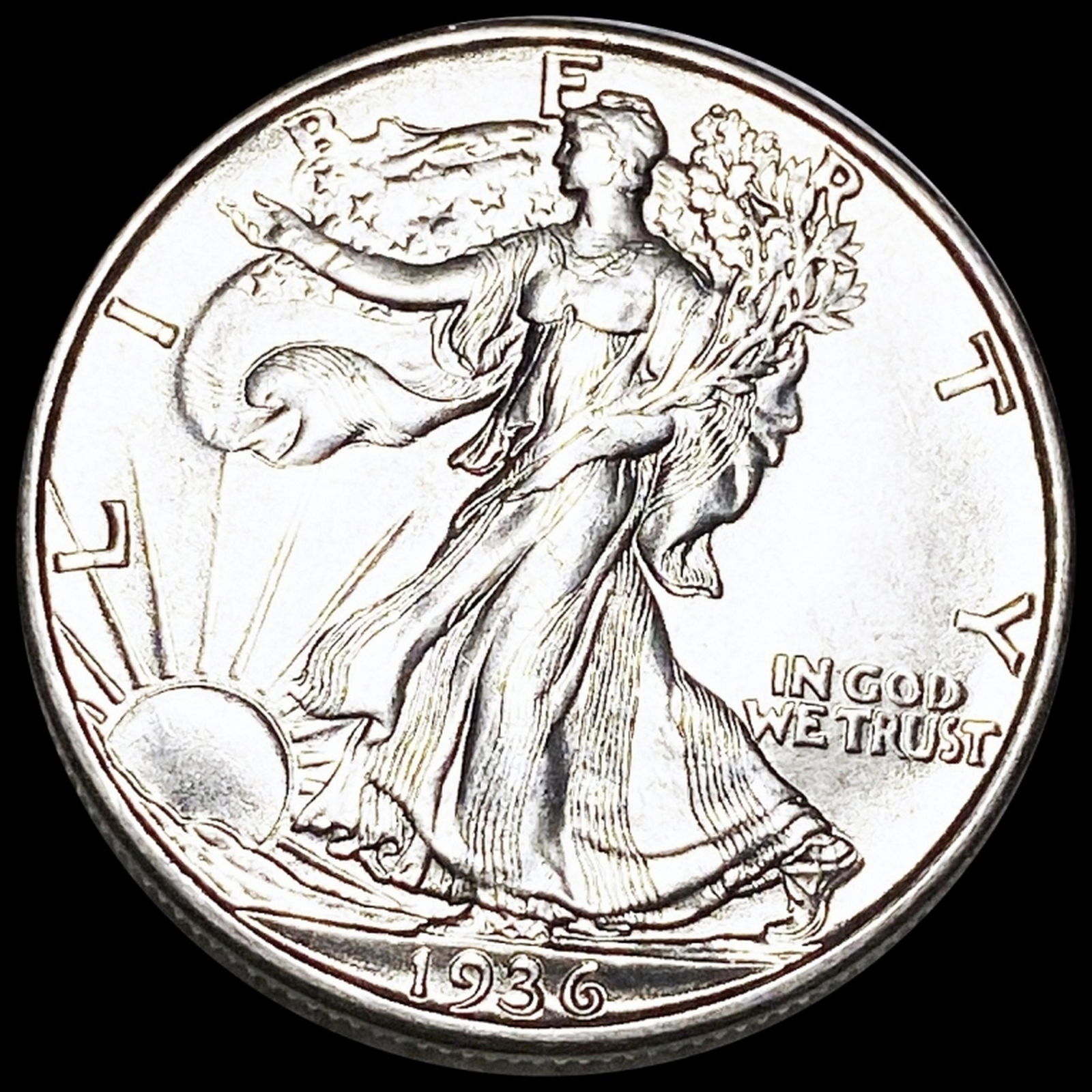 1936-D Walking Liberty Half Dollar UNCIRCULATED (1 of 2)