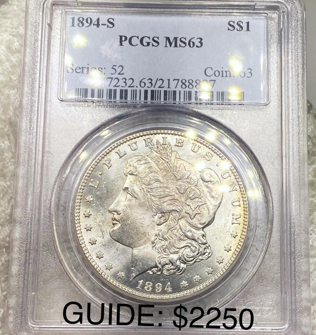 1894-S Morgan Silver Dollar PCGS - MS63 (1 of 2)