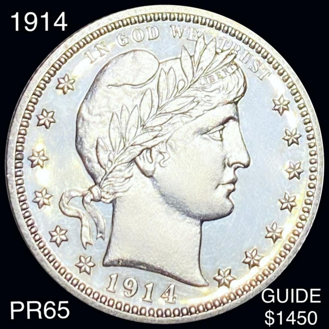 1914 Barber Silver Quarter GEM PR (1 of 2)