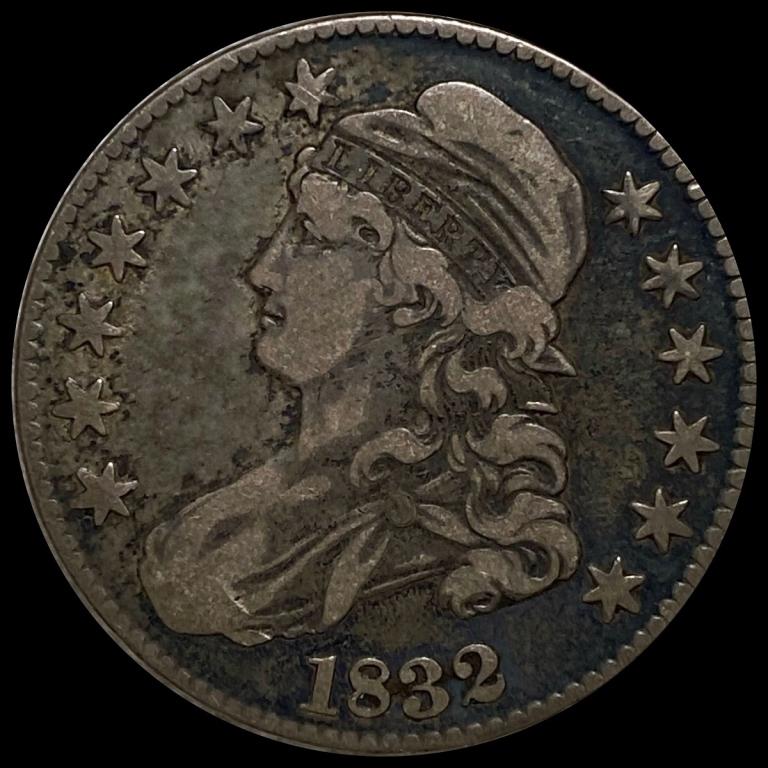 1832 Capped Bust Half Dollar LIGHTLY CIRCULATED (1 of 2)