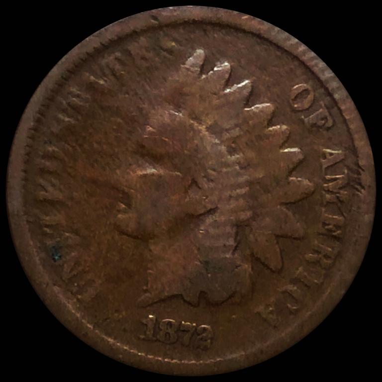 1872 Indian Head Penny NICELY CIRCULATED (1 of 2)