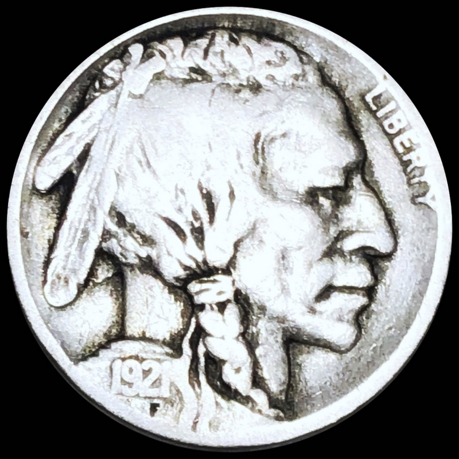 1921-S Buffalo Head Nickel NICELY CIRCULATED (1 of 2)