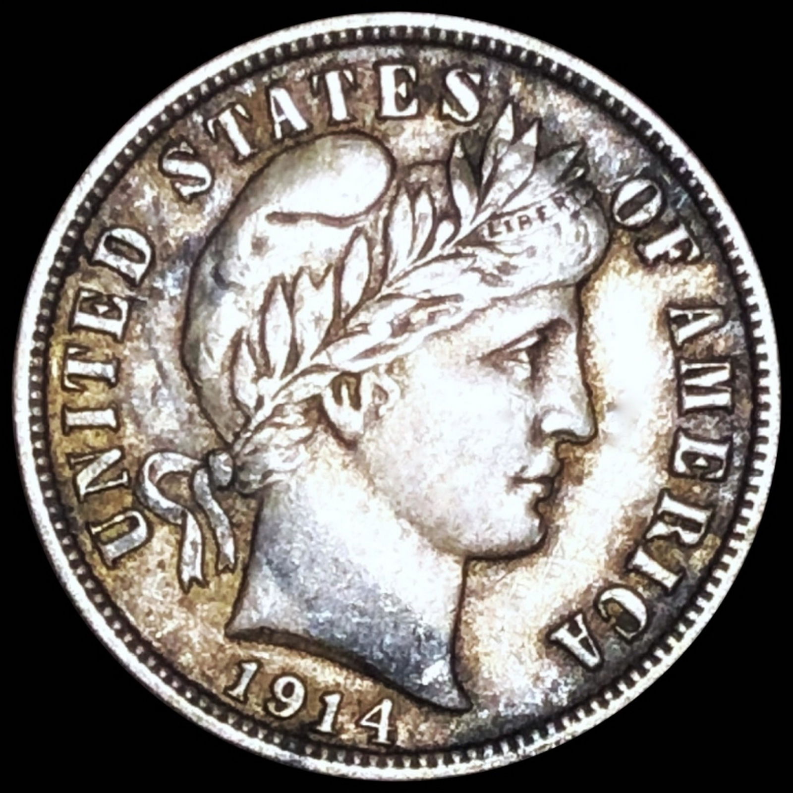 1914-S Barber Silver Dime LIGHTLY CIRC (1 of 2)