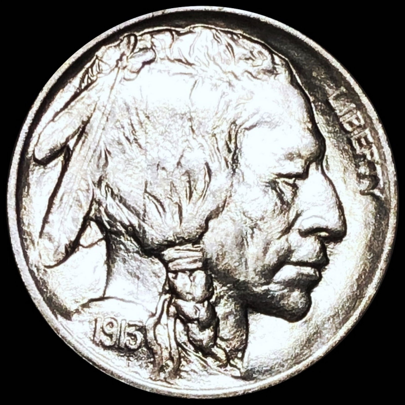 1913 TY1 Buffalo Head Nickel UNC (1 of 2)