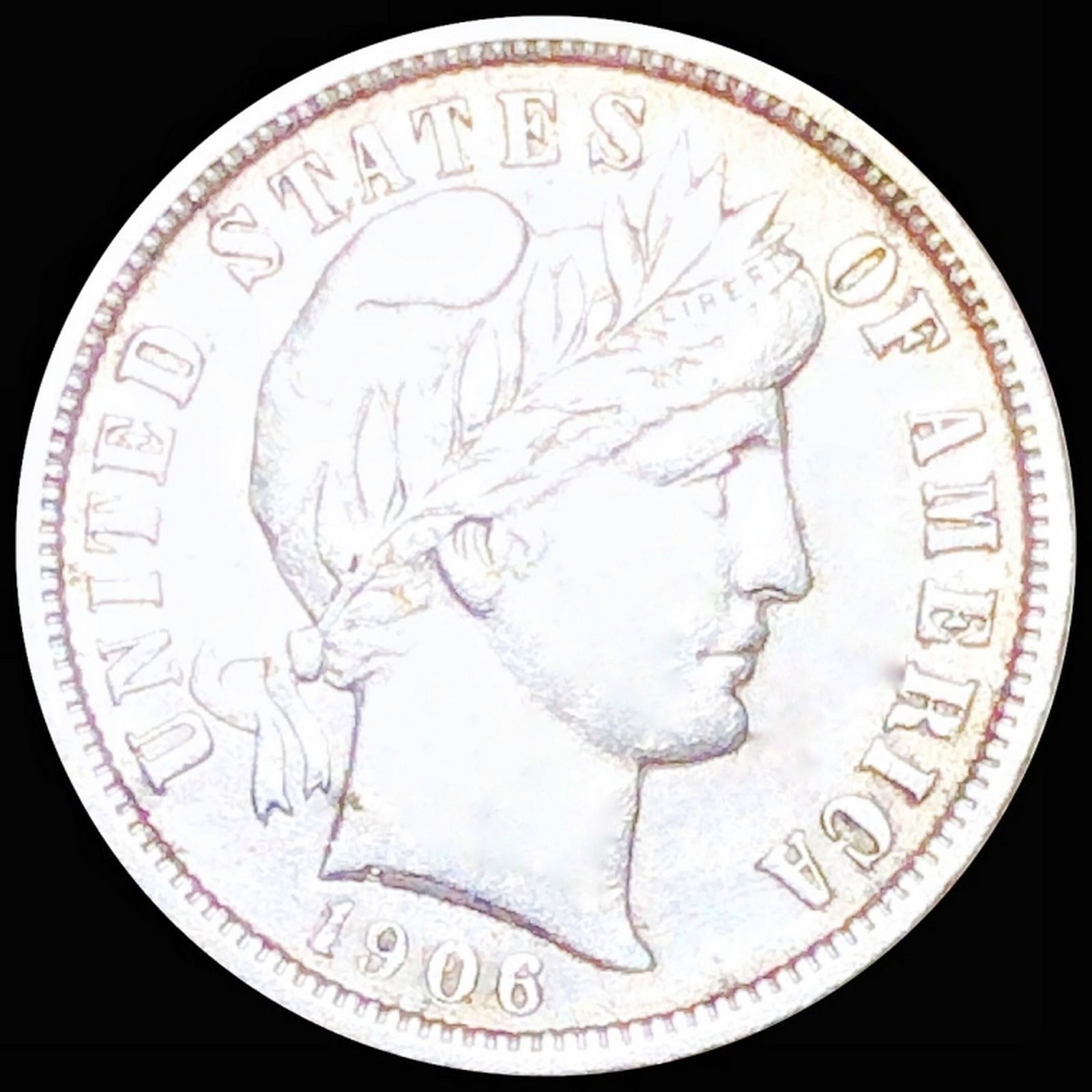 1906-O Barber Silver Dime CLOSELY UNC (1 of 2)