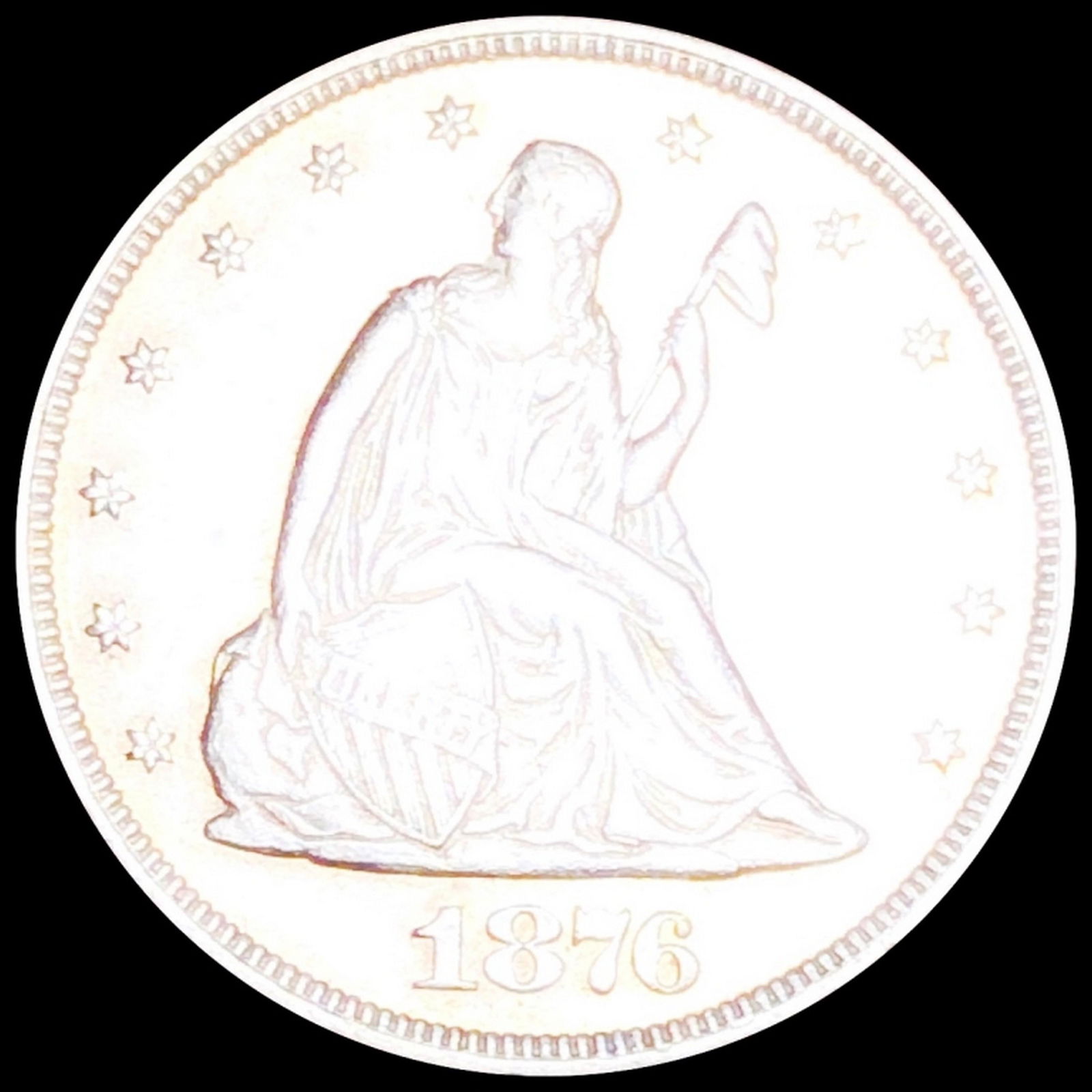 1876 Seated Twenty Cent Piece UNCIRCULATED (1 of 2)