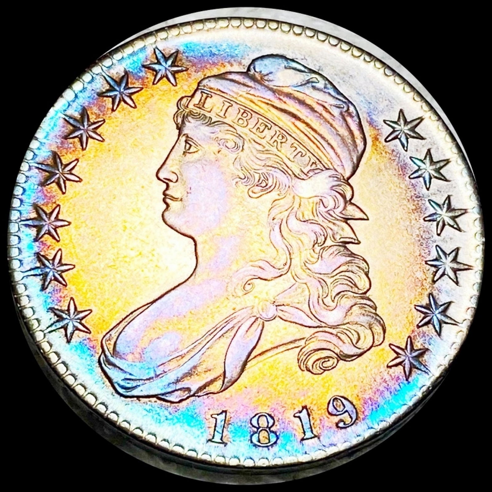 1819 Capped Bust Half Dollar UNCIRCULATED (1 of 2)