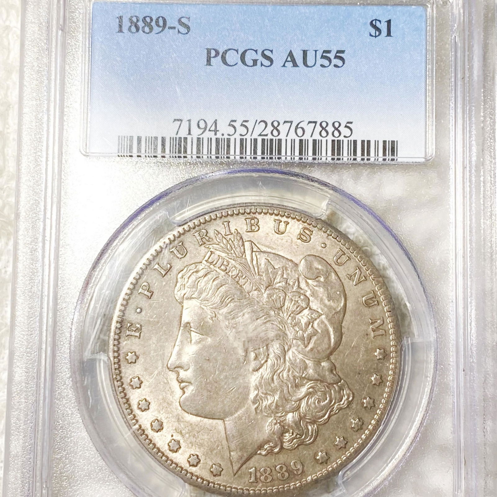 1889-S Morgan Silver Dollar PCGS - AU55 (1 of 2)