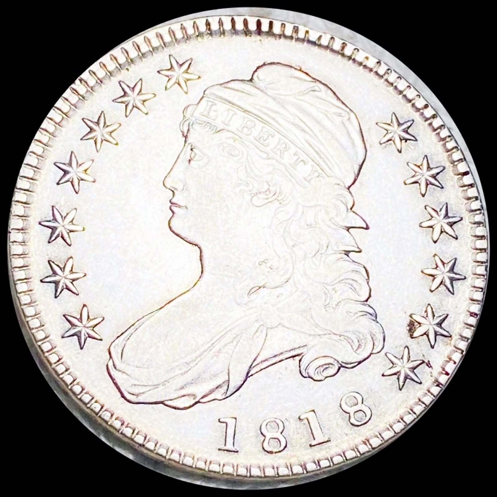1818 Capped Bust Half Dollar CLOSELY UNC (1 of 2)