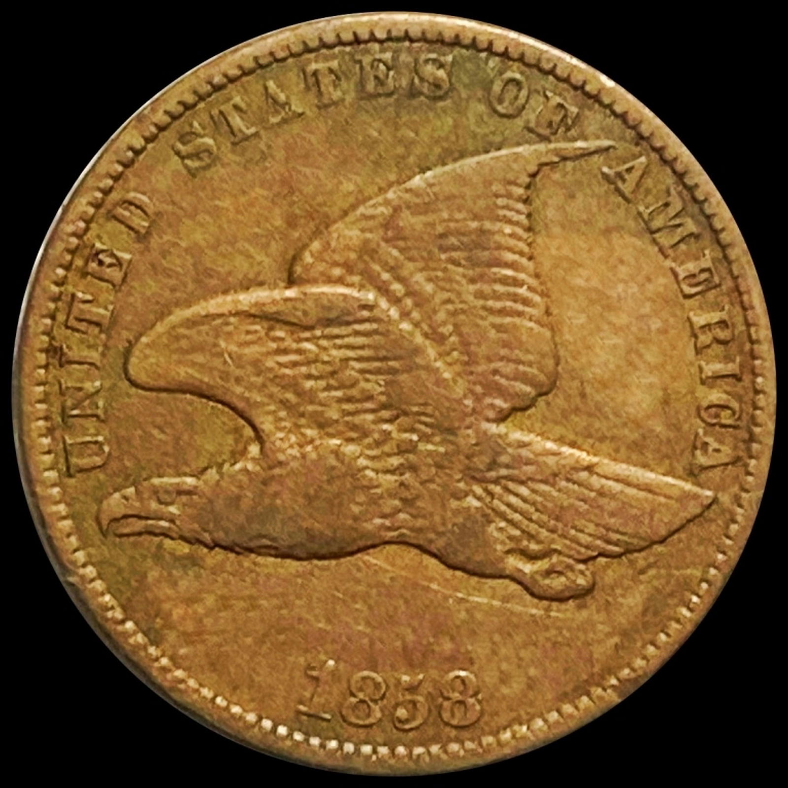 1858 Flying Eagle Cent NICELY CIRCULATED (1 of 2)