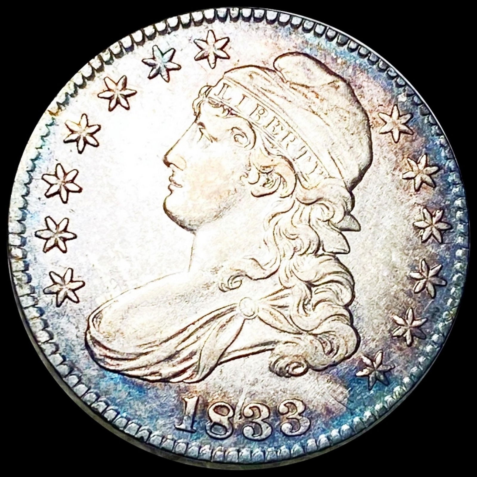 1833 Capped Bust Half Dollar CLOSELY UNC (1 of 2)