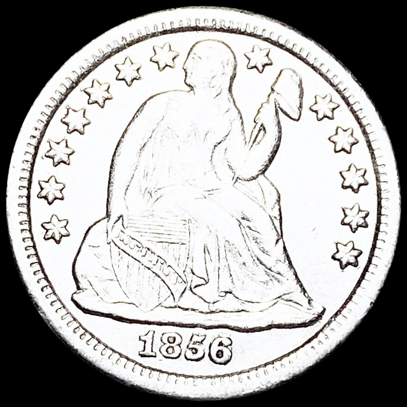 1856-O Seated Liberty Dime UNCIRCULATED (1 of 2)