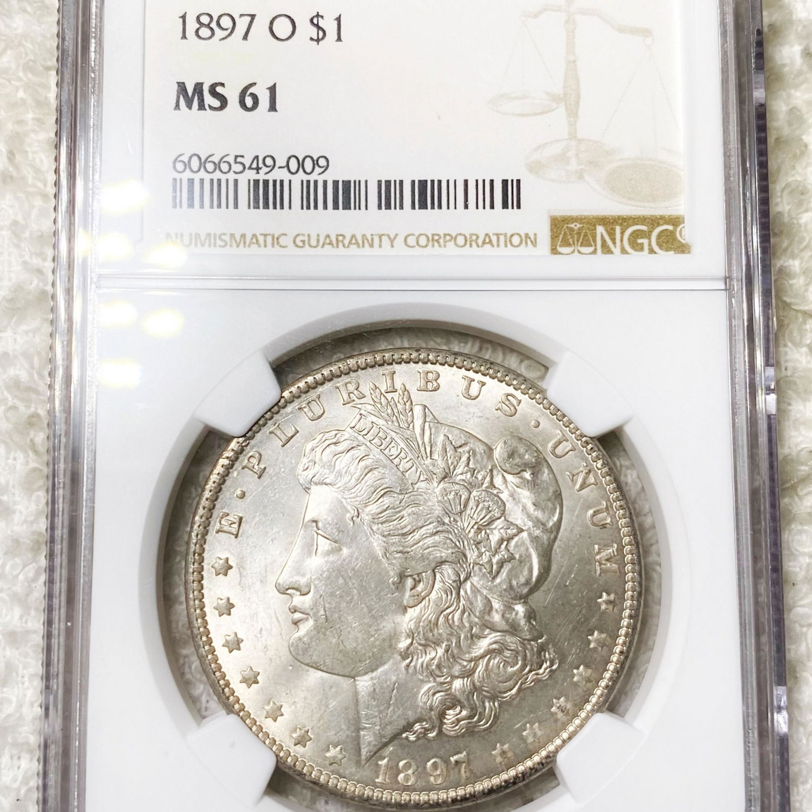1897-O Morgan Silver Dollar NGC - MS61 (1 of 2)