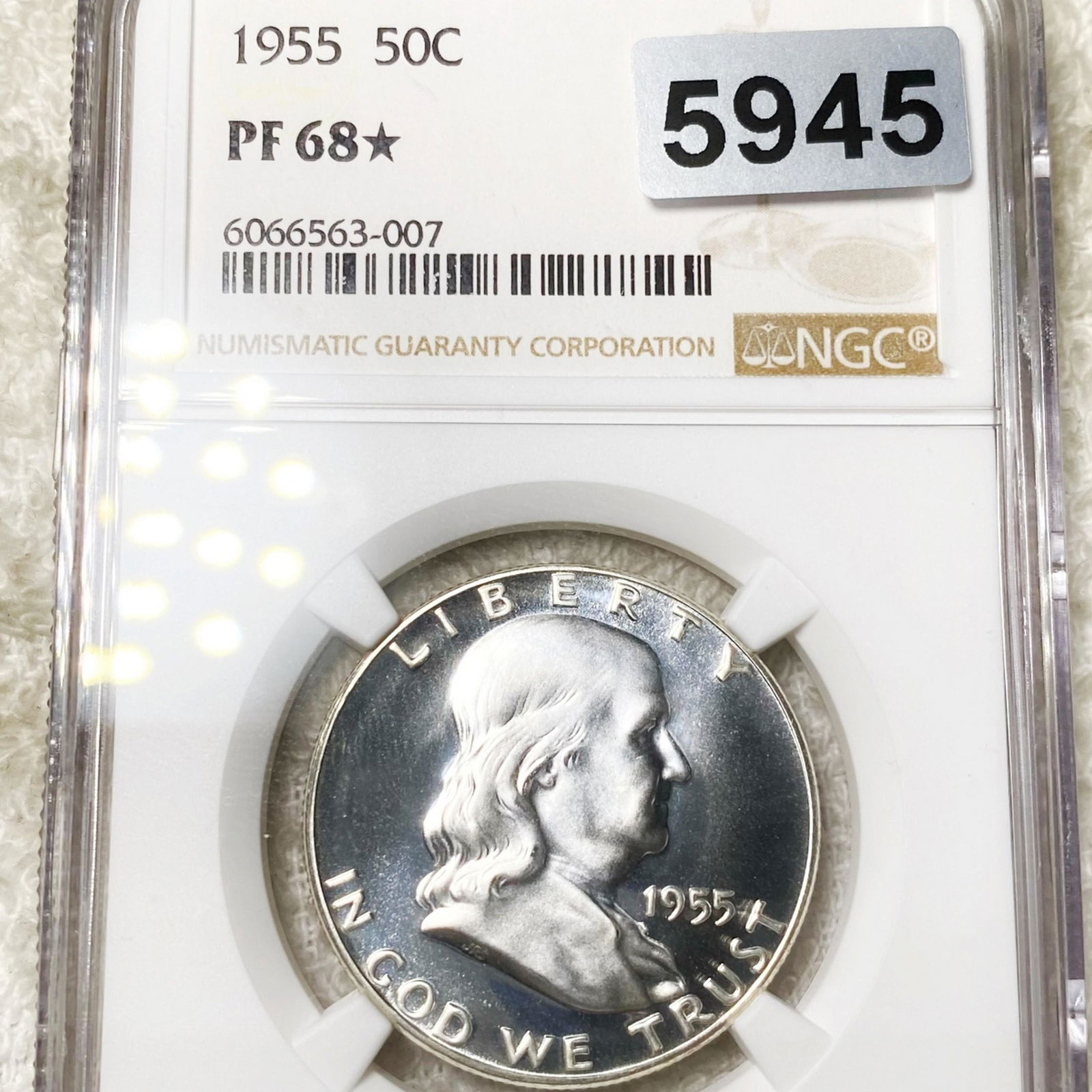 1955 Franklin Half Dollar NGC - PF68* (1 of 2)