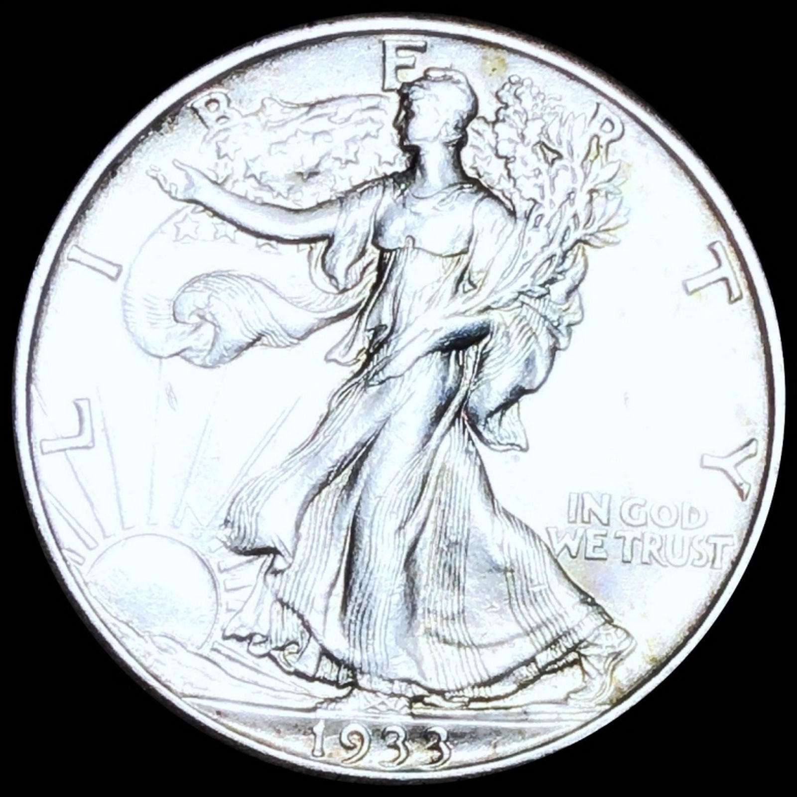 1933-S Walking Liberty Half Dollar UNC (1 of 2)