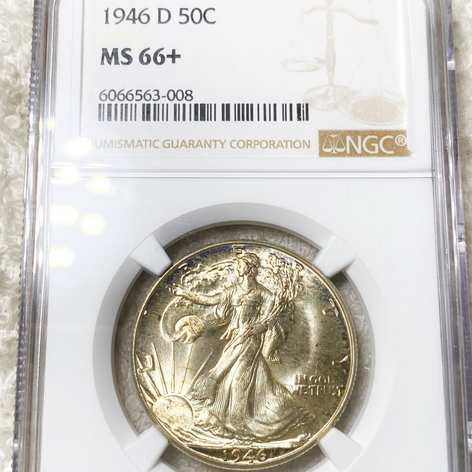 1946-D Walking Half Dollar NGC - MS66+ (1 of 2)