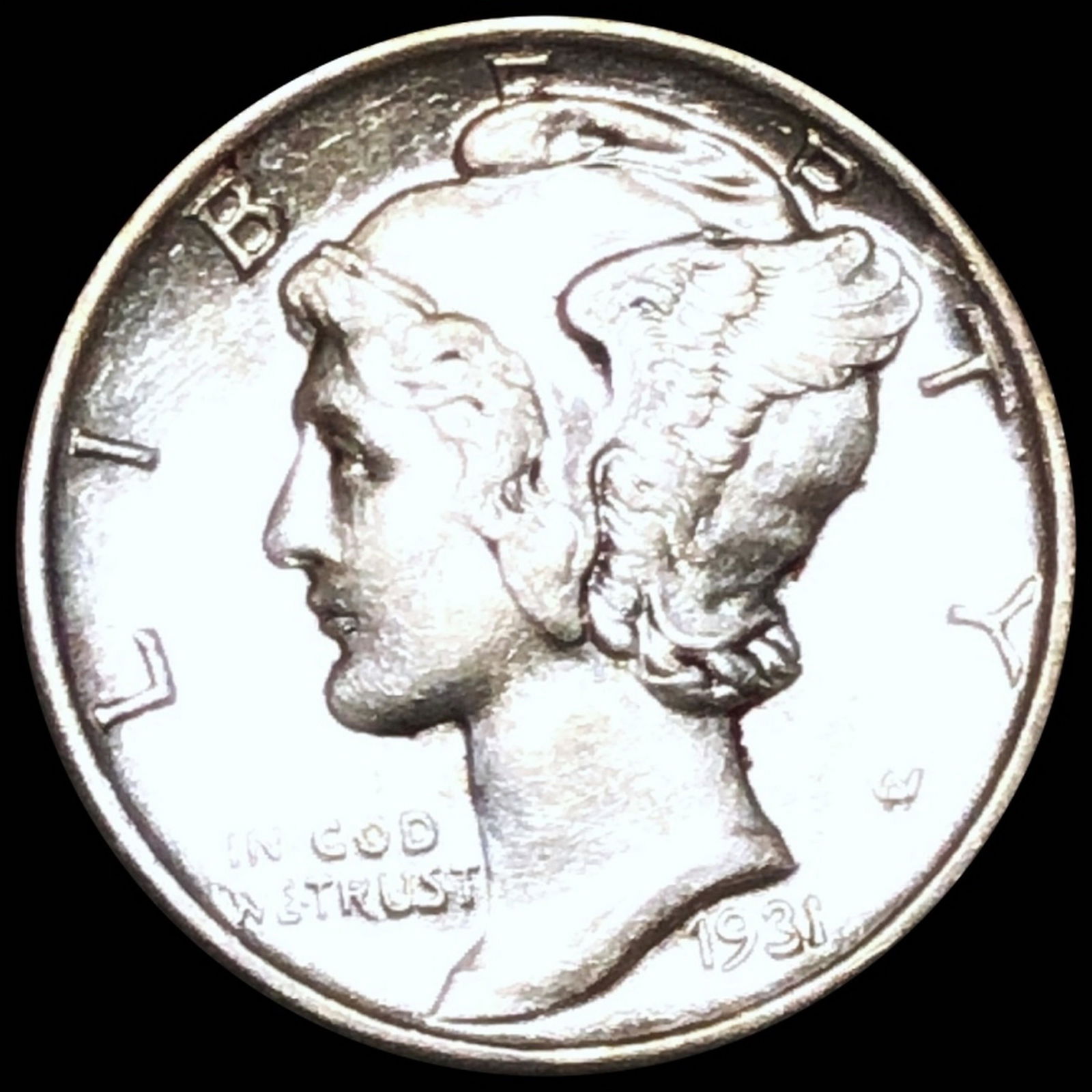 1931-S Mercury Silver Dime UNCIRCULATED (1 of 2)