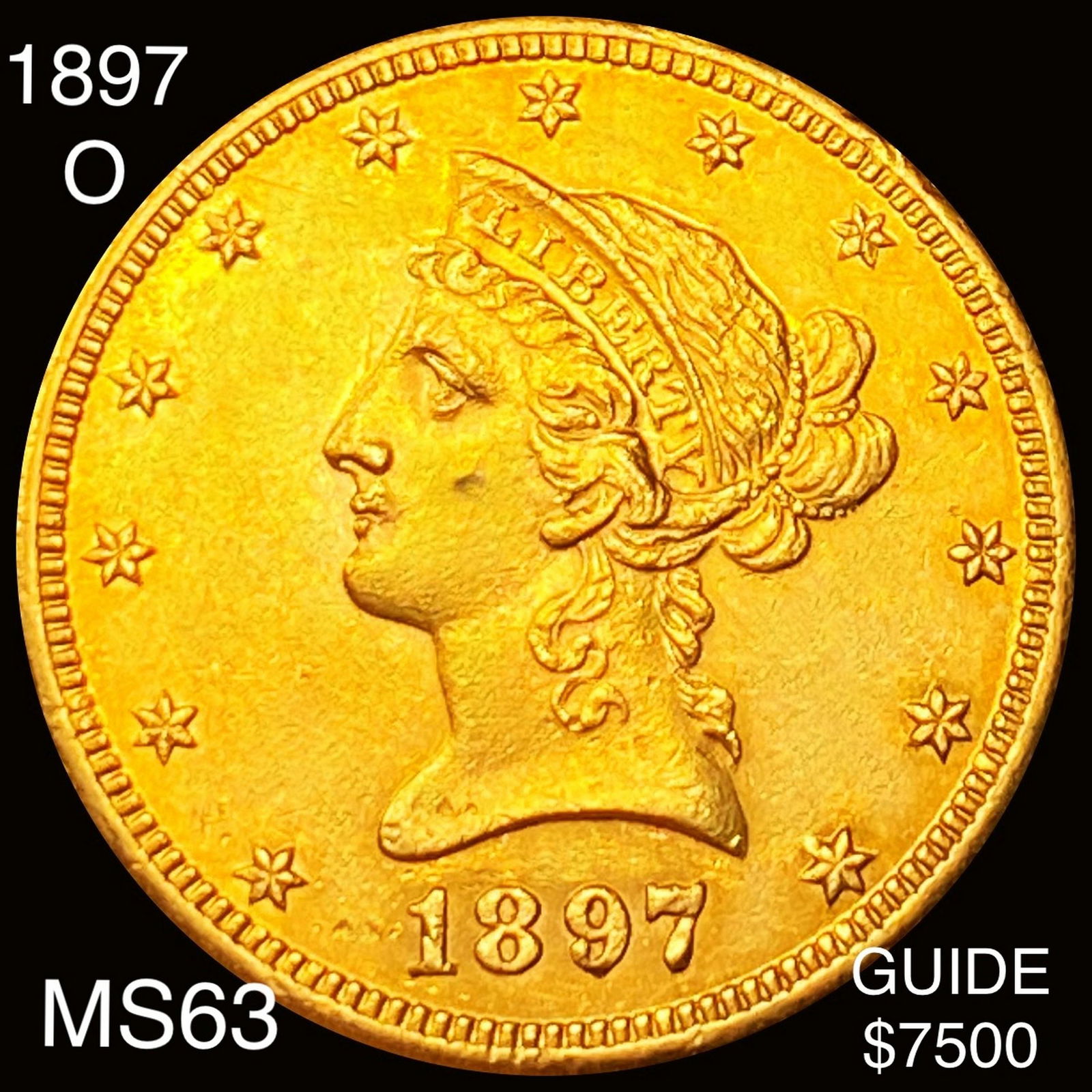 1897-O $10 Gold Eagle CHOICE AU (1 of 2)