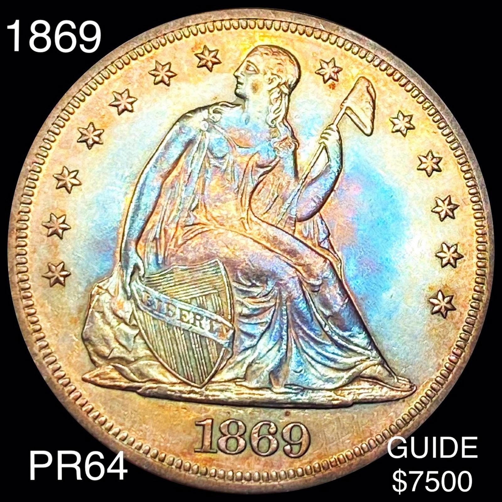1869 Seated Liberty Dollar CHOICE PROOF (1 of 2)