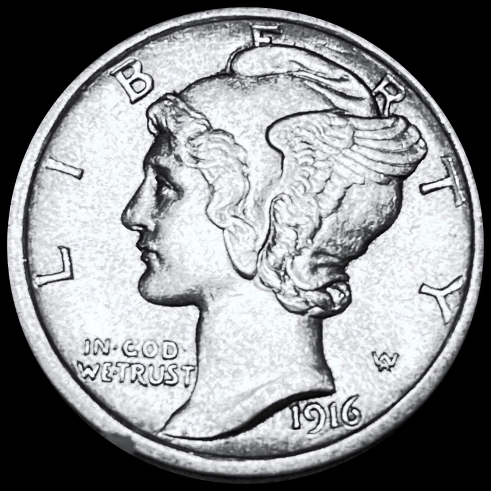 1916 Mercury Silver Dime UNCIRCULATED (1 of 2)