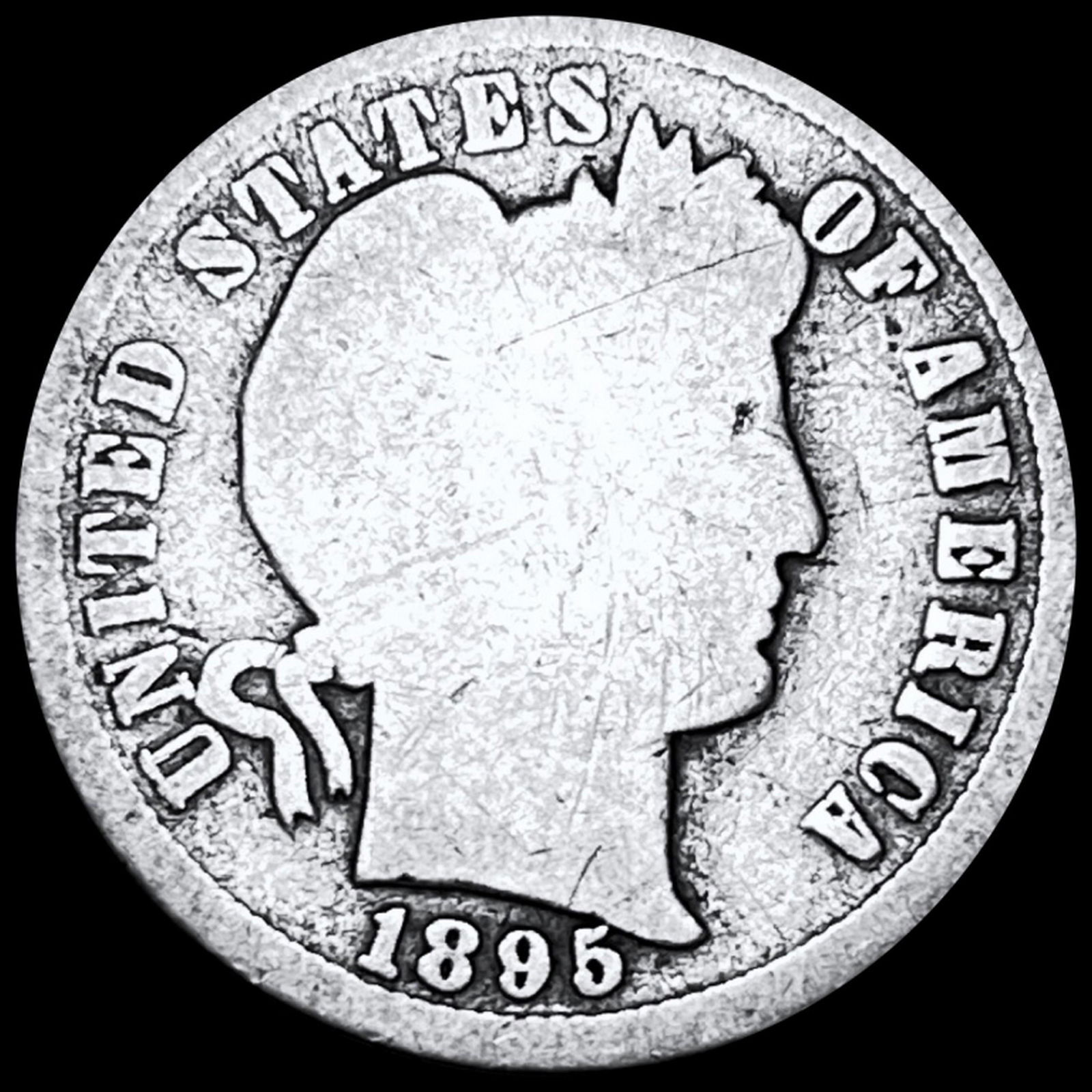 1895-S Barber Silver Dime NICELY CIRCULATED (1 of 2)