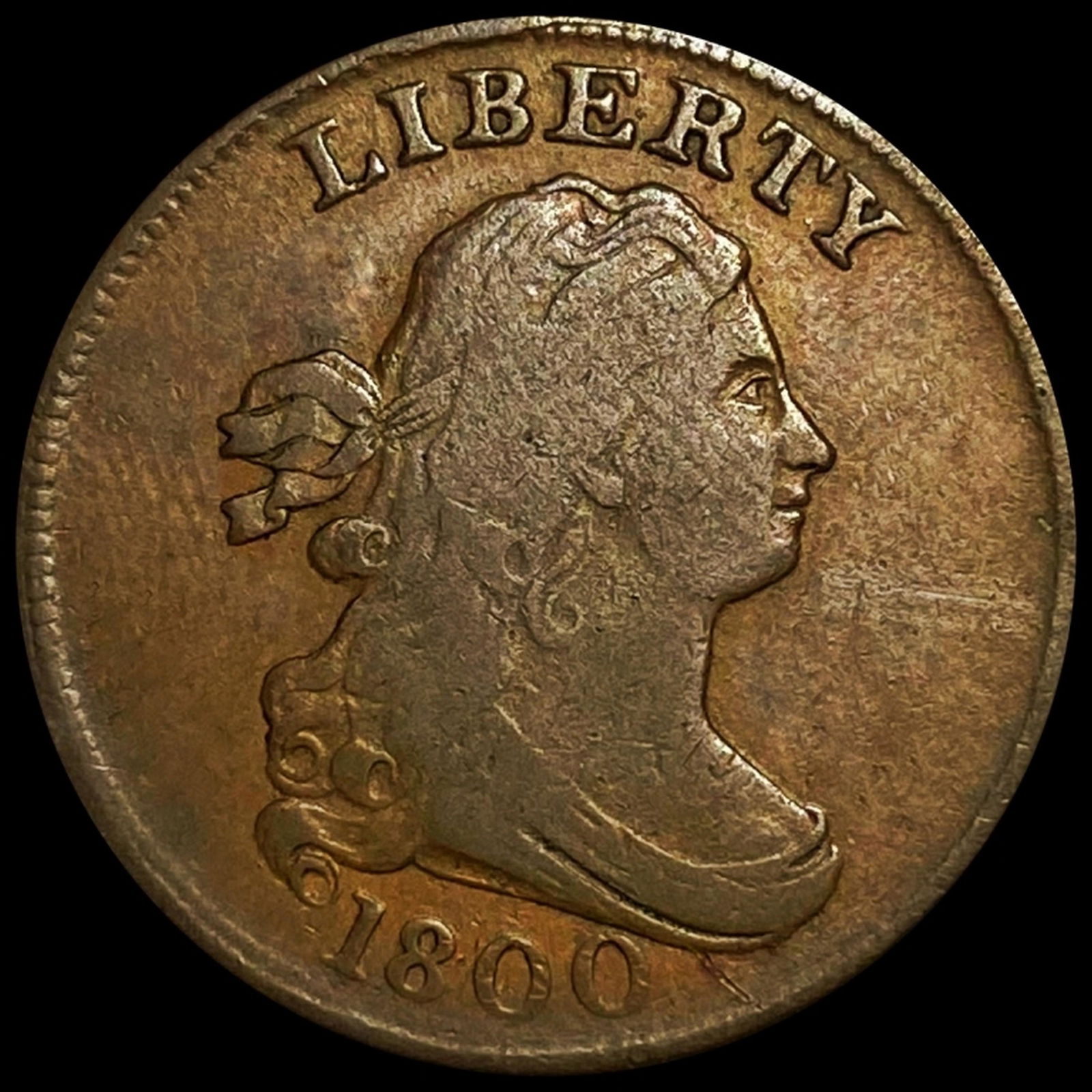 1800 Draped Bust Half Cent NICELY CIRCULATED (1 of 2)