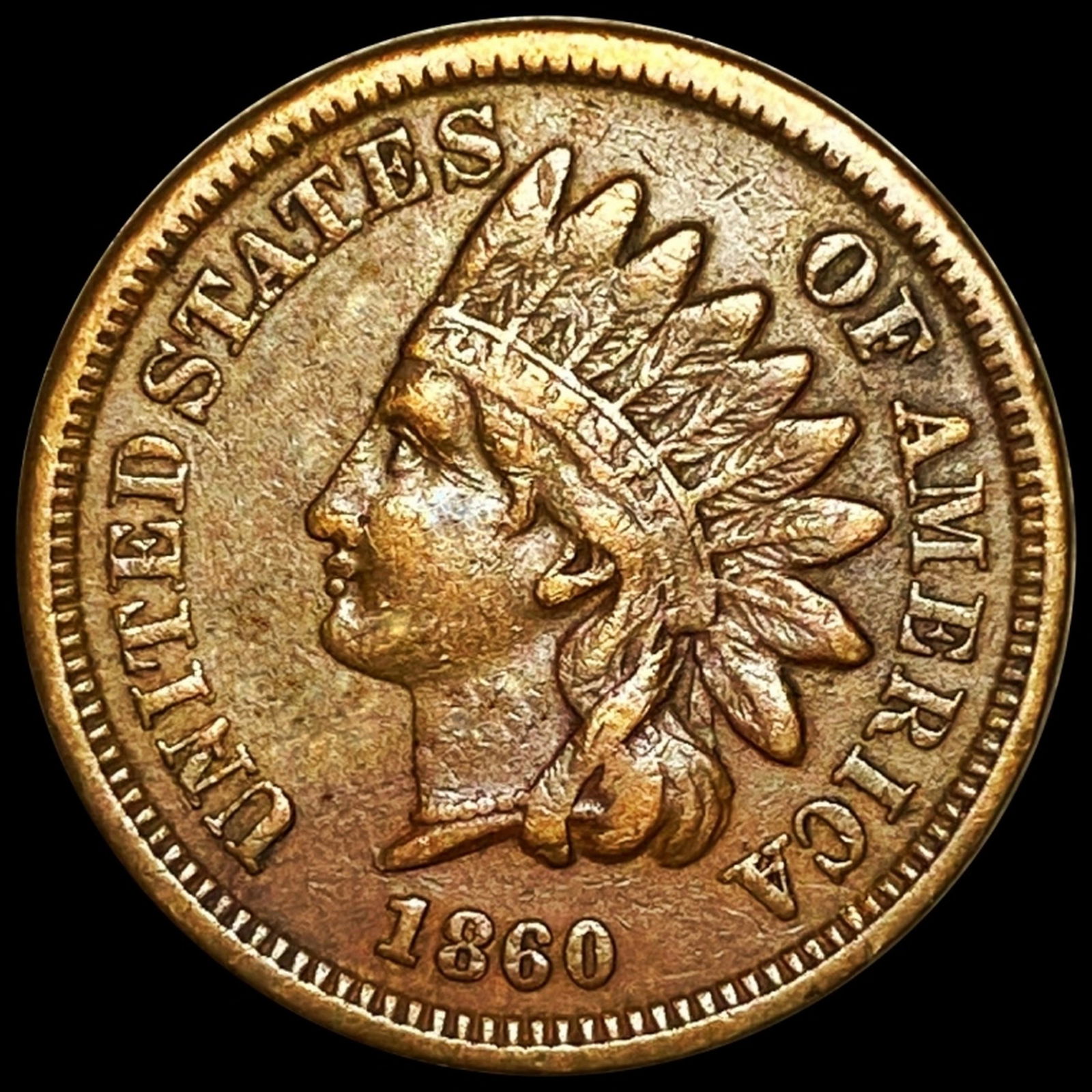 1860 Indian Head Penny LIGHTLY CIRCULATED (1 of 2)