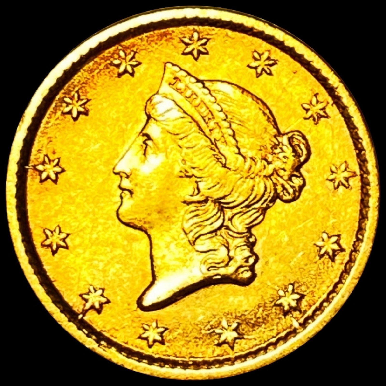 1854 Rare Gold Dollar UNCIRCULATED (1 of 2)